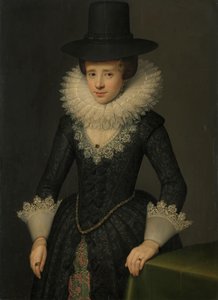 Ritratto di Anna Boudaen Courten (1599-1622) da Salomon Mesdach (attributed to)