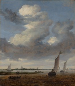 Veduta di Beverwijk dal Wijkermeer da Salomon van Ruysdael