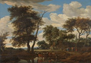 Veduta di un villaggio da Salomon van Ruysdael