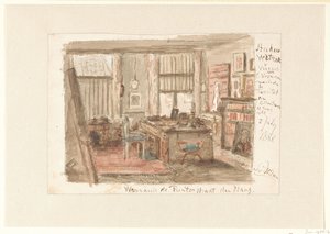 Studio di Carel Vosmaer in Ruiterstraat a L