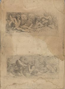 (Serie Figurine) Gli dei del fiume da Salvator Rosa