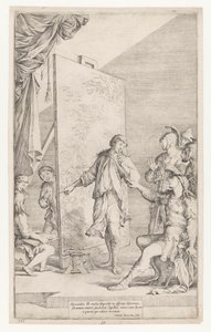 Alessandro Magno nello studio di Apelle da Salvator Rosa