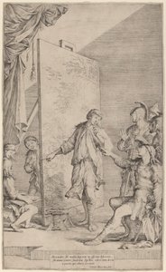 Alessandro nello studio di Apelle da Salvator Rosa
