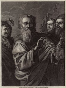 Diogene alla Ricerca di un Uomo Onesto da Salvator Rosa