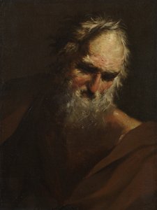 Testa di un uomo barbuto, c.1640-80