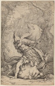 Giasone e il drago da Salvator Rosa