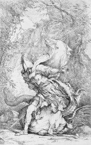Giasone e il drago da Salvator Rosa