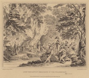 Giovanni Battista predica nel deserto, Matteo da Salvator Rosa