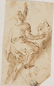 Uomo che monta il leone da Salvator Rosa