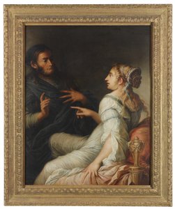 Frine e Senocrate da Salvator Rosa