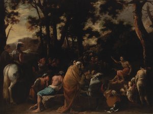 La predicazione di San Giovanni Battista da Salvator Rosa
