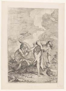 Scilla fugge da Glauco da Salvator Rosa