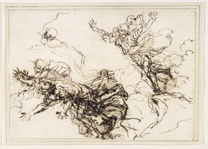 Studi per la morte di Empedocle da Salvator Rosa