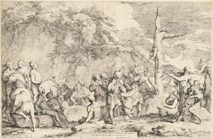 La crocifissione di Policrate da Salvator Rosa