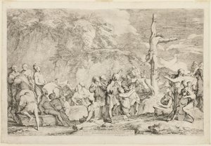 La crocifissione di Policrate da Salvator Rosa