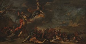 La fondazione di Tebe da Salvator Rosa
