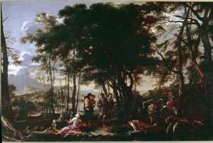 Il bosco dei filosofi da Salvator Rosa