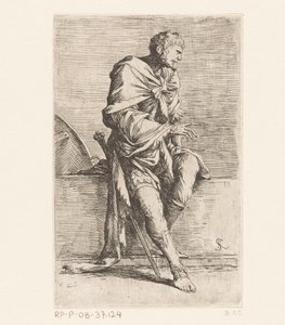 Soldato seduto da Salvator Rosa