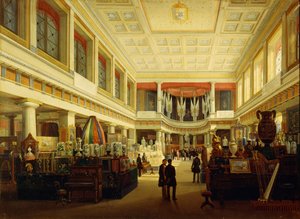 Prima esposizione industriale a Napoli nella Sala Tarsia nel 1854 da Salvatore Fergola