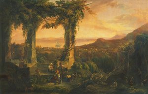 Veduta di Casamicciola a Ischia da Salvatore Giusti