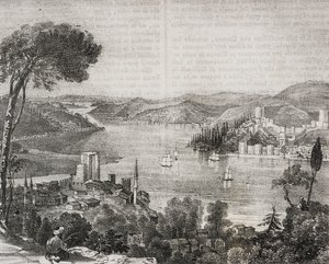 Castelli del Bosforo sulle coste di Asia ed Europa, Turchia, da Poliorama Pittoresco, n. 18, 9 dicembre da Salvatore Puglia