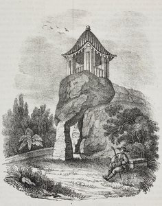 Grotta di Camoens, Macao, Cina, litografia di Salvatore Puglia da Poliorama Pittoresco, n.15, 19 novembre da Salvatore Puglia