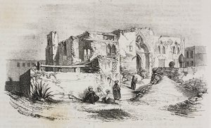 Casa dove Luigi IX fu imprigionato a Mansura, Egitto, litografia di Salvatore Puglia da Poliorama Pittoresco, n.9, 5 ottobre da Salvatore Puglia