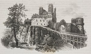 Castello di Ostroh, Ucraina, litografia di Salvatore Puglia da Poliorama Pittoresco, n. 30, 1 marzo da Salvatore Puglia