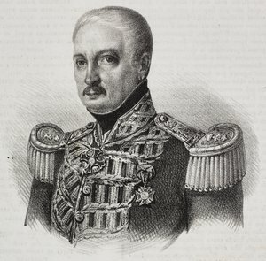 Ritratto del Maresciallo Francesco Maria Tanchi (1773-1843), da Poliorama Pittoresco, n. 46, 24 giugno da Salvatore Puglia