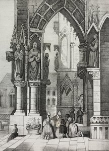 Cattedrale di Ratisbona, Germania, litografia di Salvatore Puglia da Poliorama Pittoresco, n 12, 30 ottobre da Salvatore Puglia