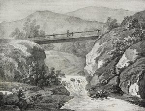 Veduta di Allegheny, USA, litografia di Salvatore Puglia da Poliorama Pittoresco, n 44, 11 giugno da Salvatore Puglia