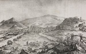 Veduta di Atene, Grecia, litografia di Salvatore Puglia da Poliorama Pittoresco, n. 1, 13 agosto da Salvatore Puglia