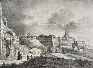 Vista di Crotone, Calabria, Italia, da Poliorama Pittoresco, n. 51, 29 luglio da Salvatore Puglia