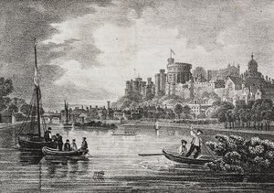 Veduta del Castello di Windsor, Inghilterra, Regno Unito, litografia di Salvatore Puglia da Poliorama Pittoresco, n.32, 15 marzo da Salvatore Puglia