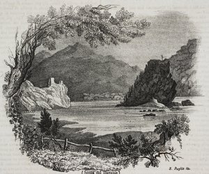 Veduta sul fiume Danubio, litografia di Salvatore Puglia da Poliorama Pittoresco, n 31, 11 marzo da Salvatore Puglia