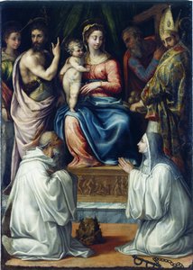 La Vergine con i santi Cristina di Bolsena, Giovanni Battista, Filippo, Nicola... da Salviati