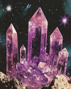 Galassia mistica di ametista