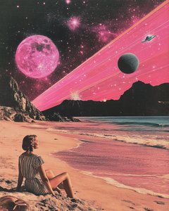 Spiaggia Cosmica Rosa da Samantha Hearn