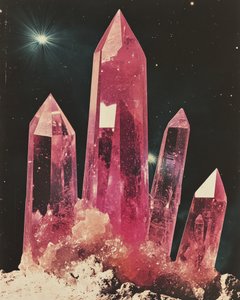 Cristalli cosmici rosa