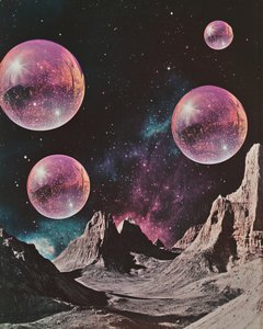 Palline viola - Paesaggio alieno da Samantha Hearn
