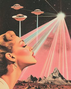 Glamour spaziale retrò da Samantha Hearn