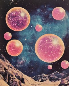 Paesaggio cosmico surreale