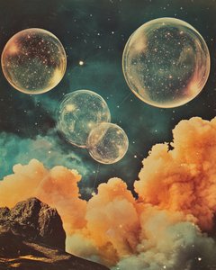 Paesaggio cosmico surreale da Samantha Hearn