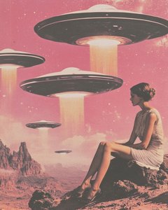 Una donna avvista degli UFO rosa da Samantha Hearn