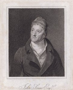Sir John Soane, architetto e collezionista inglese da Samuel (after) Drummond