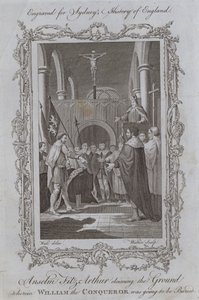 Anselm Fitz-Arthur reclama il terreno in cui Guglielmo il Conquistatore stava per essere sepolto da Samuel (after) Wale