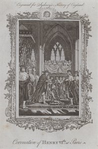 Incoronazione di Enrico VI a Parigi da Samuel (after) Wale