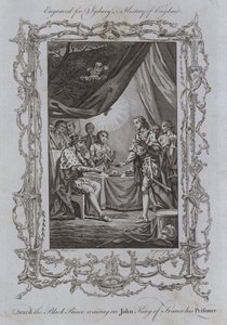 Edoardo il Principe Nero che Serve Giovanni Re di Francia suo Prigioniero da Samuel (after) Wale
