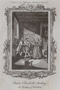 La Regina Elisabetta che Colpisce il Conte di Essex da Samuel (after) Wale