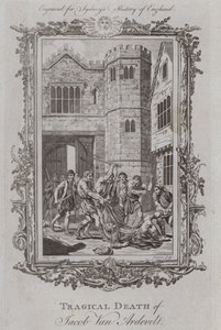 Morte tragica di Jacob Van Artevelde (incisione) da Samuel (after) Wale